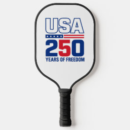 USA独立250周年記念愛国的なフラグデザイン ピックルボールラケット