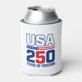 USA独立250周年記念愛国的なフラグデザイン 缶クーラー