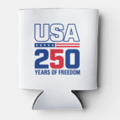 USA独立250周年記念愛国的なフラグデザイン 缶クーラー (正面)