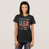 USA独立250周年記念Tシャツ | 1776–2026 愛国心 Tシャツ (正面フル)