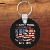 USA独立250周年 | 1776–2026 パトリオット キーホルダー (裏面)