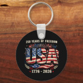 USA独立250周年 | 1776–2026 パトリオット キーホルダー (正面)