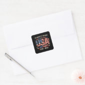 USA独立250周年 | 1776–2026 パトリオット スクエアシール (封筒)