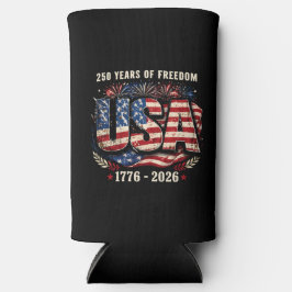 USA独立250周年 | 1776–2026 パトリオット スリム缶クーラー