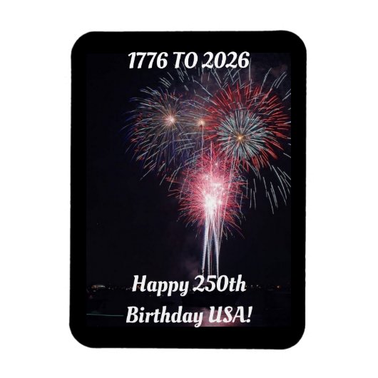 USA誕生日おめでとうマグネット マグネット (縦)