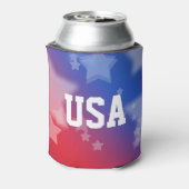 USA赤と青と星クーラーボックス 缶クーラー (缶裏面)