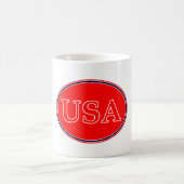 USA赤白と青3 THE MUSEUM Zazzle Gives コーヒーマグカップ (中央)