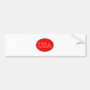 USA赤白と青3 THE MUSEUM Zazzle Gives バンパーステッカー