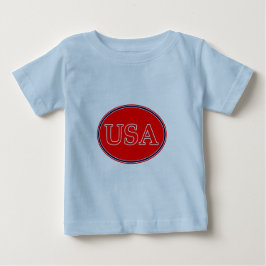 USA赤白と青3 THE MUSEUM Zazzle Gives ベビーTシャツ