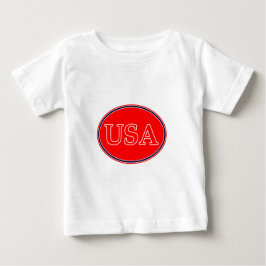 USA赤白と青3 THE MUSEUM Zazzle Gives ベビーTシャツ