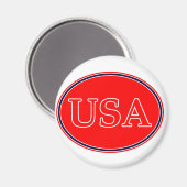 USA赤白と青3 THE MUSEUM Zazzle Gives マグネット (正面/裏面)