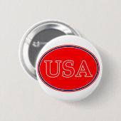 USA赤白と青3 THE MUSEUM Zazzle Gives 缶バッジ (正面&裏面)