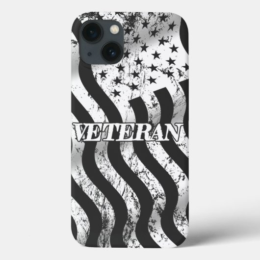 USA退役軍人 - 白いヴィンテージ Case-Mate iPhoneケース (裏面)