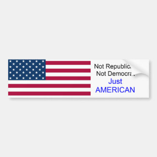 usa1、共和党のアメリカない民主党員、ちょうど バンパーステッカー