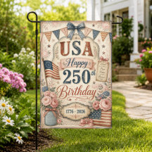 USA250周年記念シャビーシックなパトリオティックヤードフラグ