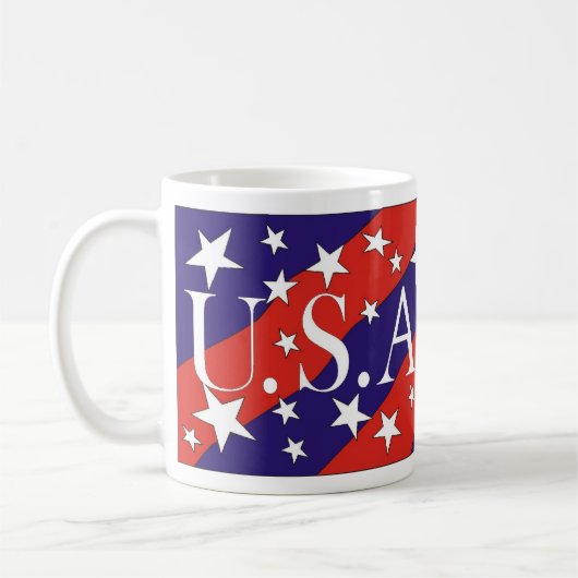 USA2 -マグ コーヒーマグカップ (左)