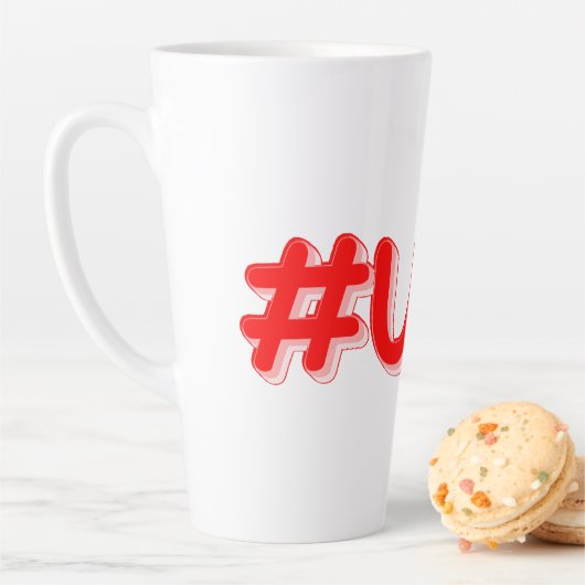 「#USA」かわいいデザイン。買今 カフェラテマグ (インサイチュ)