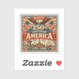 USA アメリカ 250周年記念 ヴィンテージ パトリオティック シール