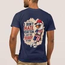 USA イーグル ライバル ユーモア サッカー ファン Tシャツ