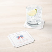 USA エレガント Bow - 7月4日BBQ ペーパーコースター (インサイチュ)