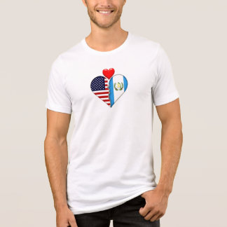 USA グアテマラ ハート旗 ヒスパニック系アメリカ人の文化 トライブレンドTシャツ