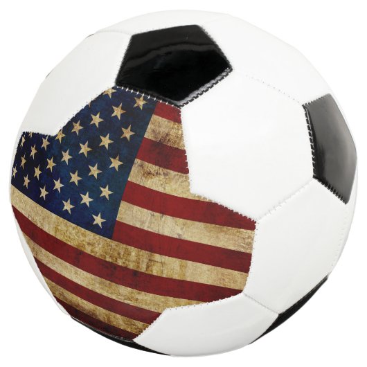 USA / グランジフラグ サッカーボール (3/4)