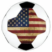 USA / グランジフラグ サッカーボール (正面)