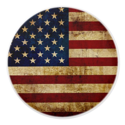 USA / グランジフラグ セラミックノブ (正面)