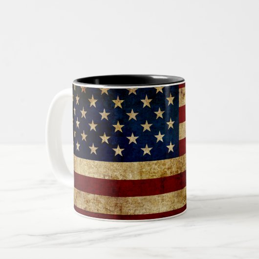 USA / グランジフラグ ツートーンマグカップ (正面左)