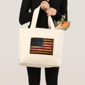 USA / グランジフラグ ラージトートバッグ (正面(商品))