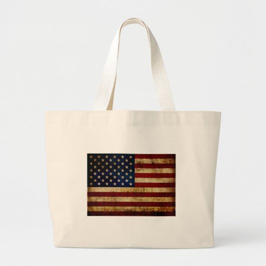 USA / グランジフラグ ラージトートバッグ (正面)
