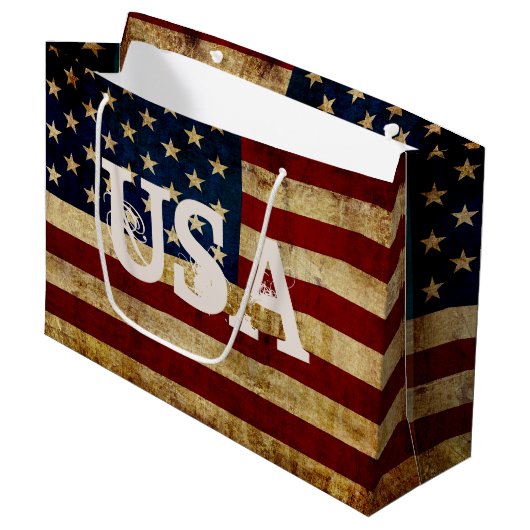 USA / グランジフラグ ラージペーパーバッグ (正面アングル)
