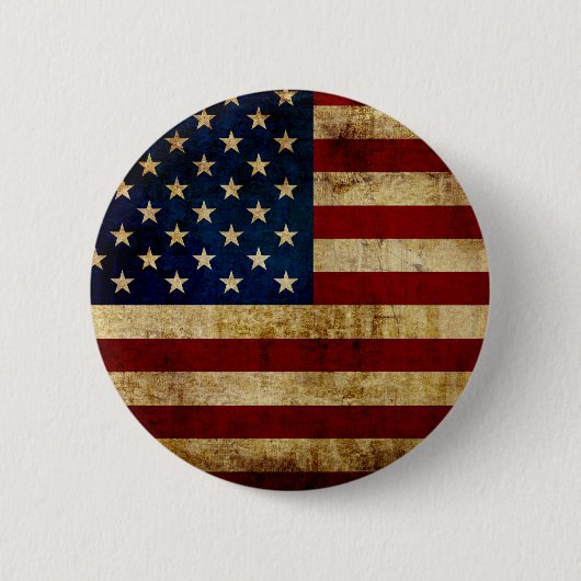 USA / グランジフラグ 缶バッジ (正面)