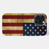 USA / グランジフラグ iPhoneケース (裏面横)