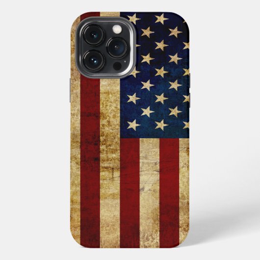 USA / グランジフラグ iPhoneケース (裏面)