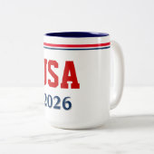 USA コーヒーマグ ツートーンマグカップ (正面右)