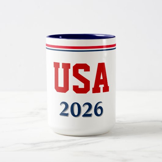 USA コーヒーマグ ツートーンマグカップ (中央)