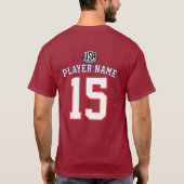 USA サッカー鷲国家代表愛国グラフィック Tシャツ (裏面)