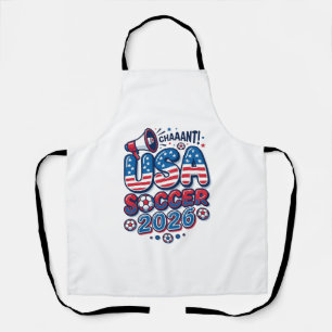 USA サッカー 2026 サッカー 太字 国 タイポグラフィ トラ エプロン