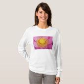 USA; ノースカロライナ州; 蓮の花が咲く Tシャツ (正面フル)