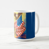 USA フラグ&イーグル愛国マグ コーヒーマグカップ (正面右)