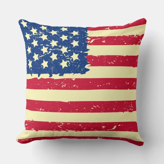 USA フラグ スロー枕 クッション (正面)