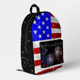 USA フラグ プリントバックパック