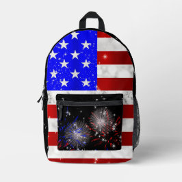 USA フラグ プリントバックパック