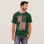 USA フラッグ ゴルファー Tシャツ (正面フル)
