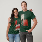 USA フラッグ ゴルファー Tシャツ (ユニセックス)