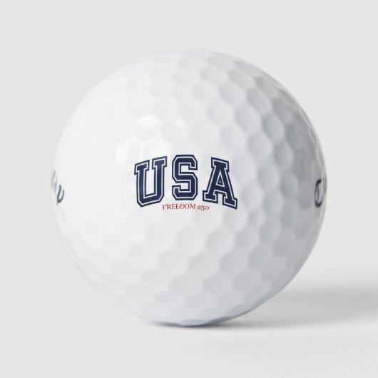 「USA フリーダム 250」アメリカ生誕250周年7月4日記念 ゴルフボール (正面)