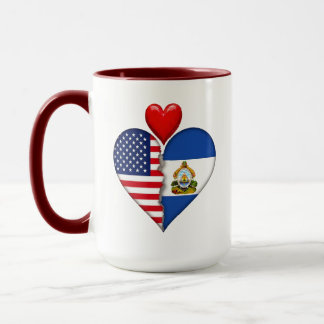 USA ホンジュラス ハート旗 ヒスパニック系アメリカ人の文化 マグカップ