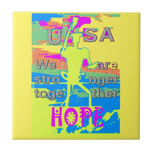 USA ユニティデザイン: 希望と力 タイル (正面)