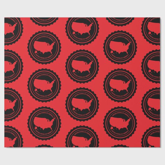 USA ラッピングペーパー (フラット)